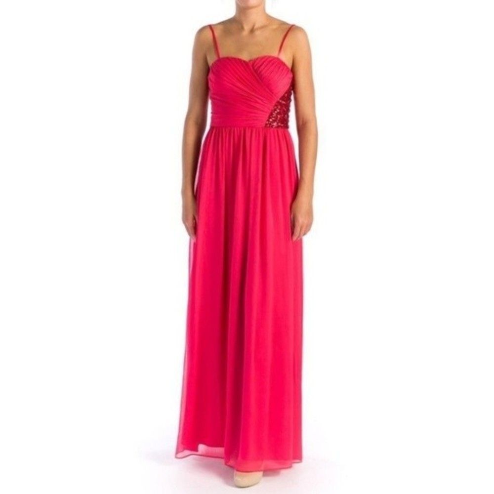 Aqua Sweetheart Chiffon Gown 0